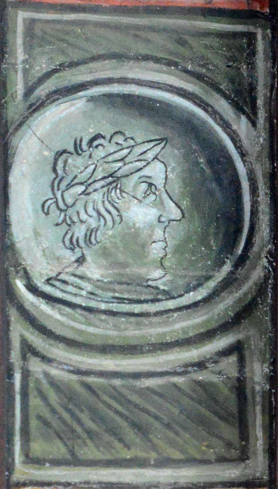 Ritratto di uomo con corona d'alloro